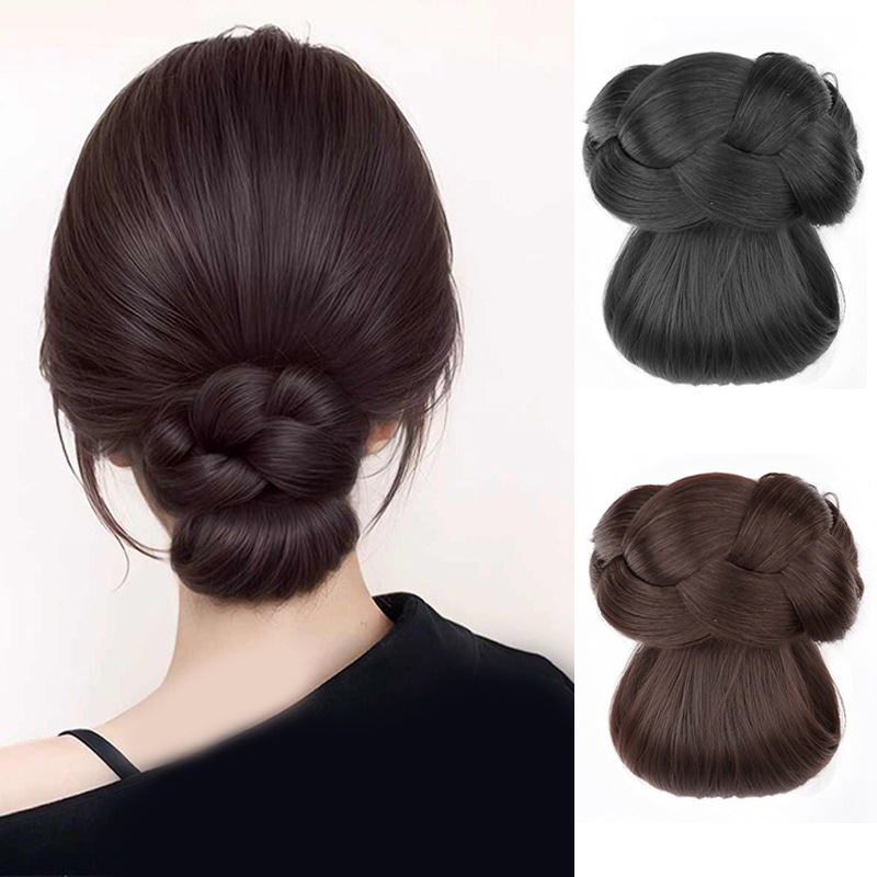 Claw Clip Messy Bun Hair Piece - 합성 헤어 액세서리 번 헤어스타일 클로