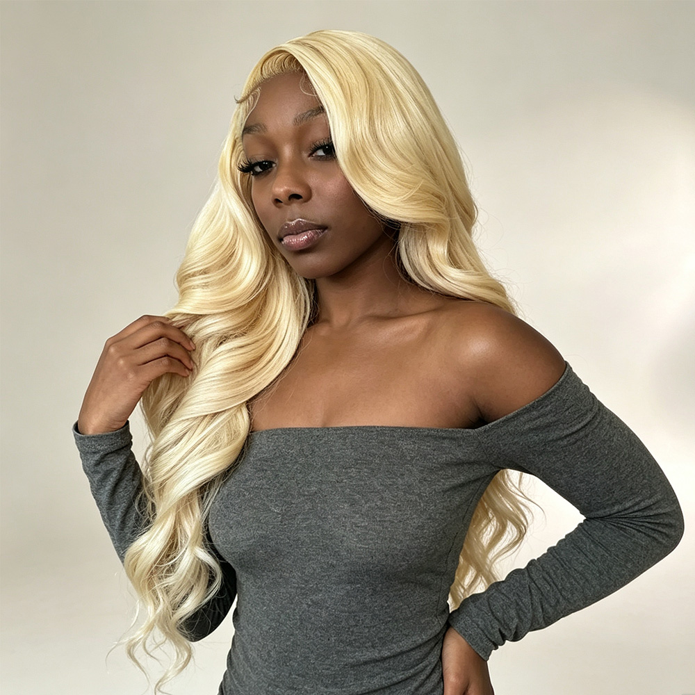 613 Blonde Body Wave Lace Front Wig - 13x4 13x6 HD 투명 레이스 프론탈