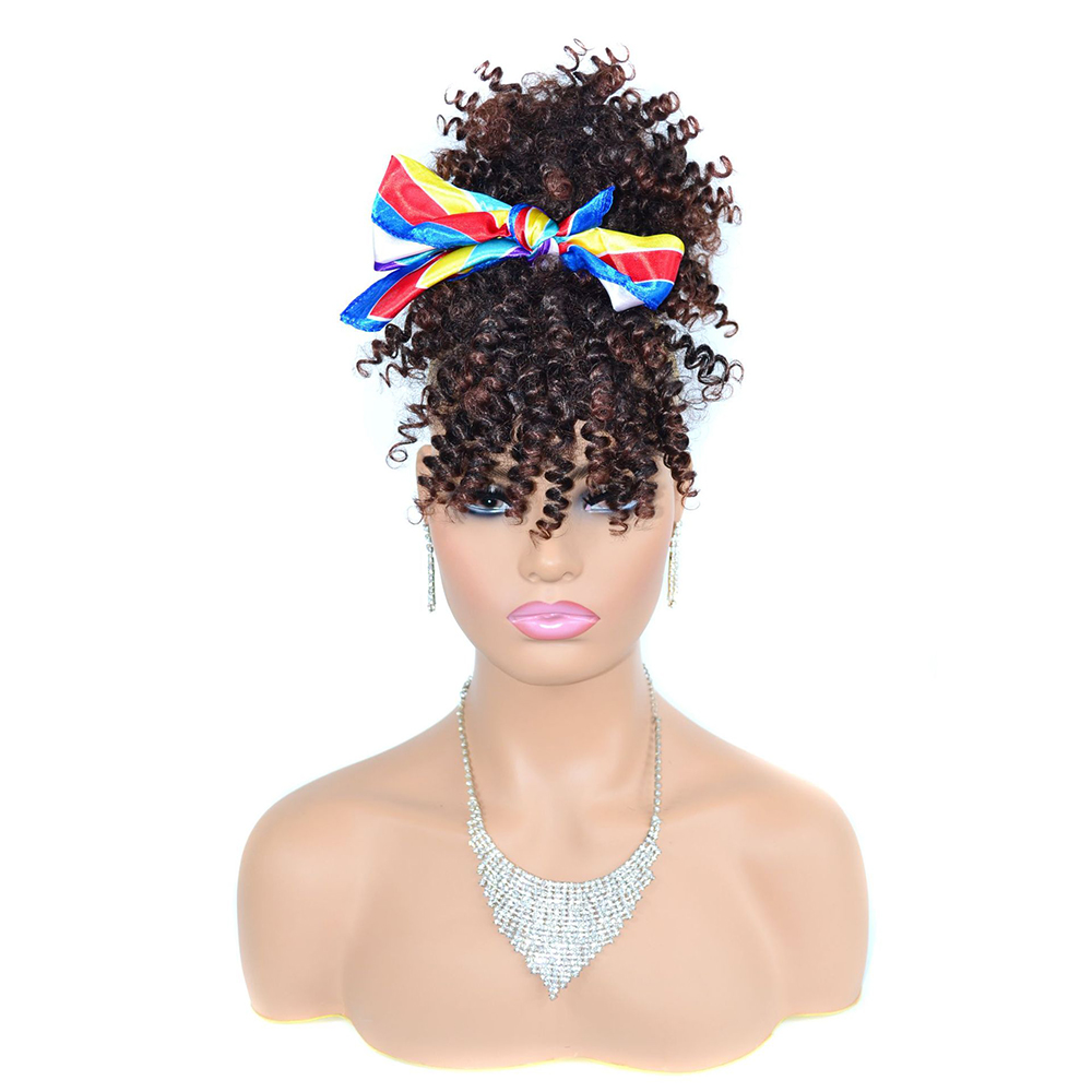 Drawstring Afro Curly Puff Ponytail - 드로스트링 아프로 곱슬머리 퍼프 포니테일 헤어