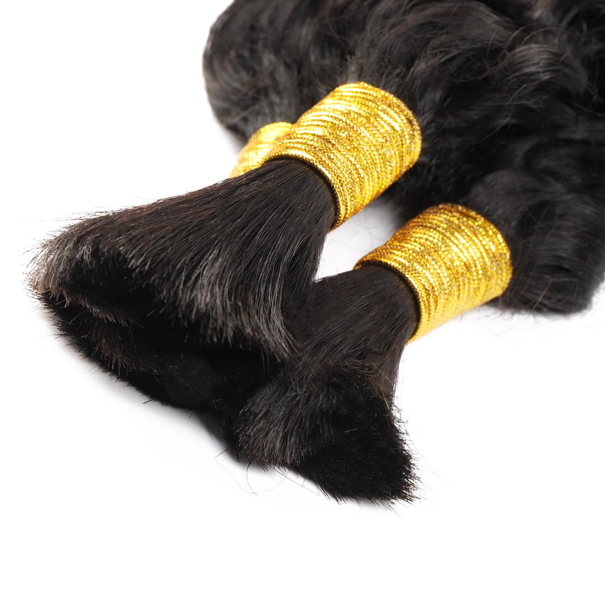워터 웨이브 생인모 브레이딩 헤어, 미가공 생인모 브레 - Water Wave Bulk Human Hair For Braiding 리뷰 및 가격