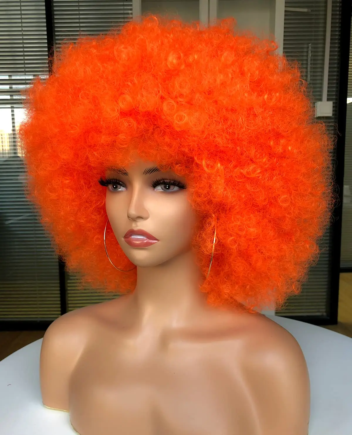 흑인 여성용 아프로 곱슬 합성 가발, 큰 탄력, 내추럴 - Synthetic Braided Wigs For Black Women 리뷰 및 가격