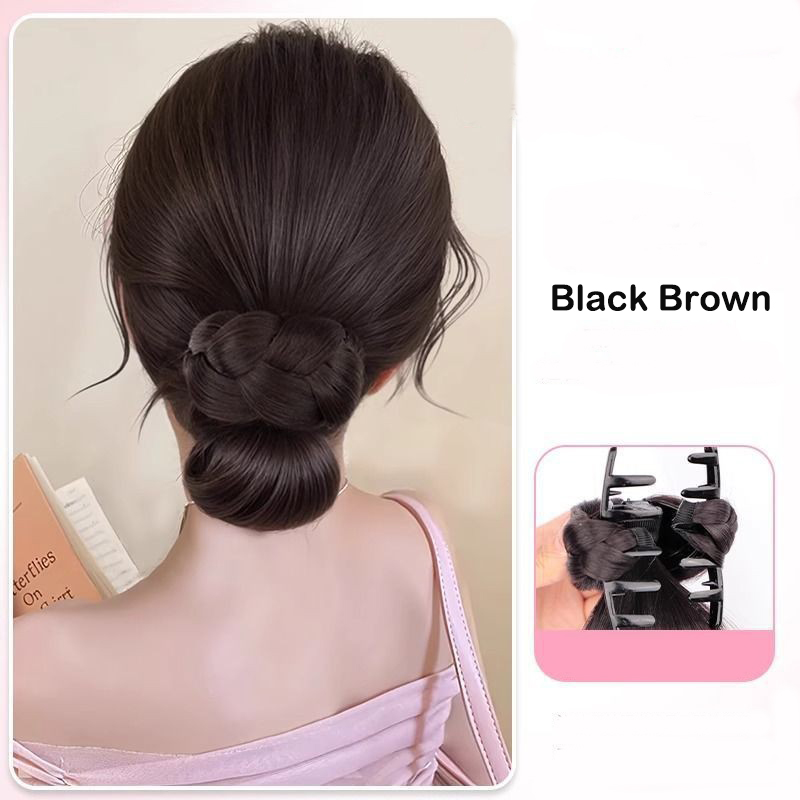 합성 헤어 액세서리 번 헤어스타일 클로 클립으로 엮은  - Claw Clip Messy Bun Hair Piece 리뷰 및 가격