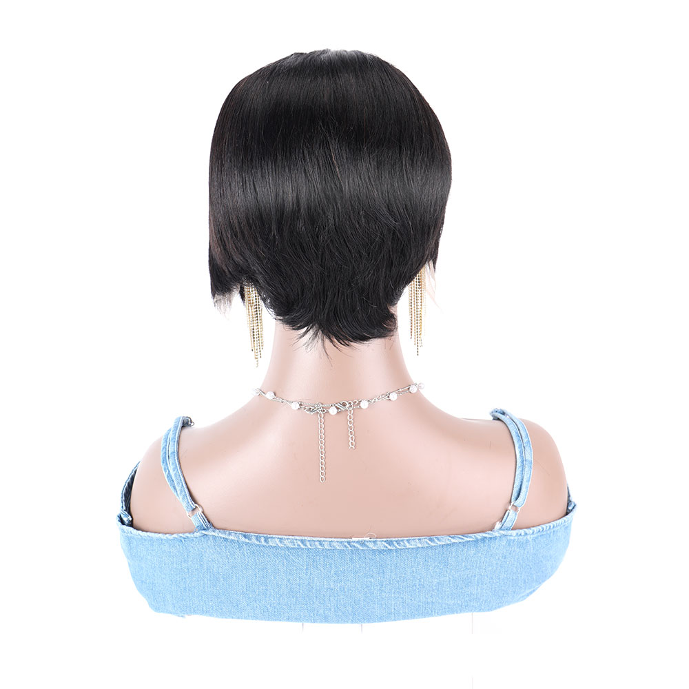 짧은 픽시 컷 인모 가발, T 레이스 프론트 가발, 1 - Short Pixie Cut Wig Human Hair Cheap 리뷰 및 가격