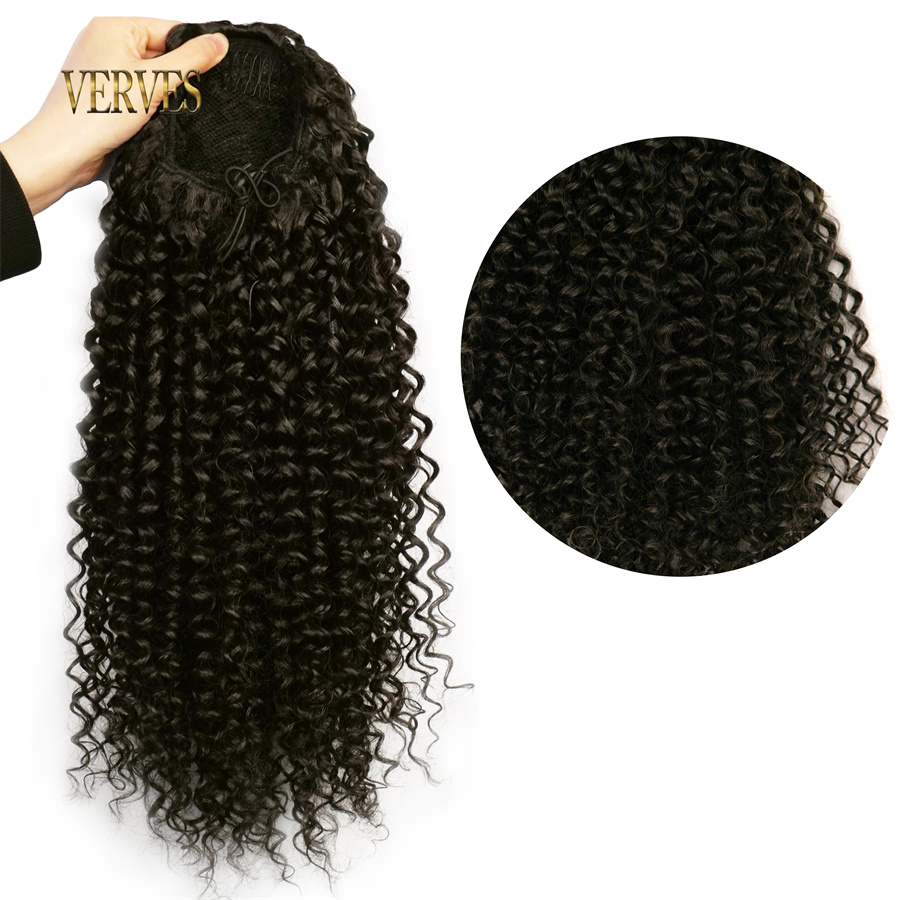 VERVES 합성 드로스트링 퍼프 포니테일 아프로 컬리 - Drawstring Afro Curly Puff Ponytail 리뷰 및 가격