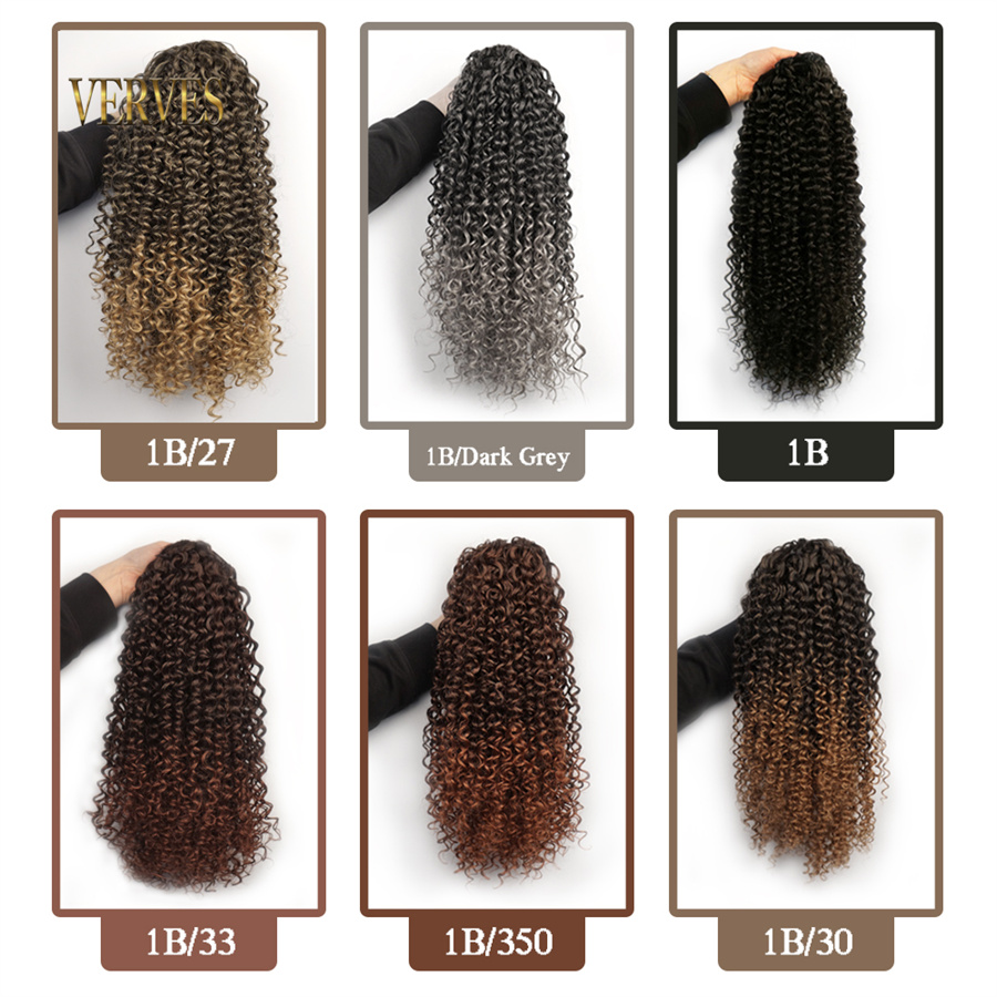 VERVES 합성 드로스트링 퍼프 포니테일 아프로 컬리 - Drawstring Afro Curly Puff Ponytail 리뷰 및 가격