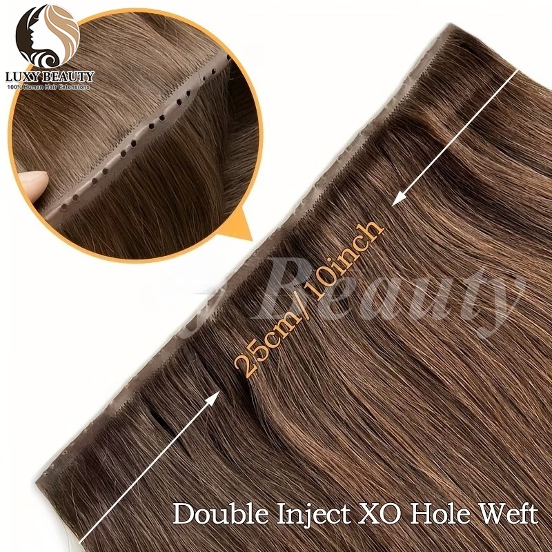 브라운 버터플라이 홀 웨프트 헤어 익스텐션 스트레이트  - Invisible Tape In Extensions Real Hair 리뷰 및 가격