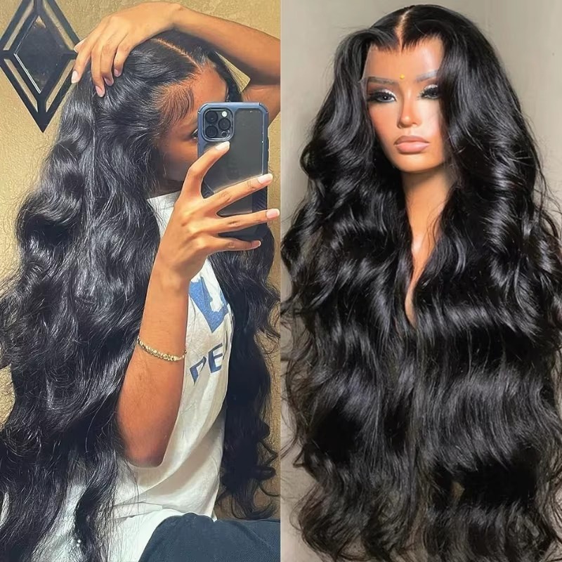 13x4 HD 레이스 프론탈 바디 웨이브 가발, 프리  - Hd Lace Frontal Wig Human Hair Pre Plucked 리뷰 및 가격