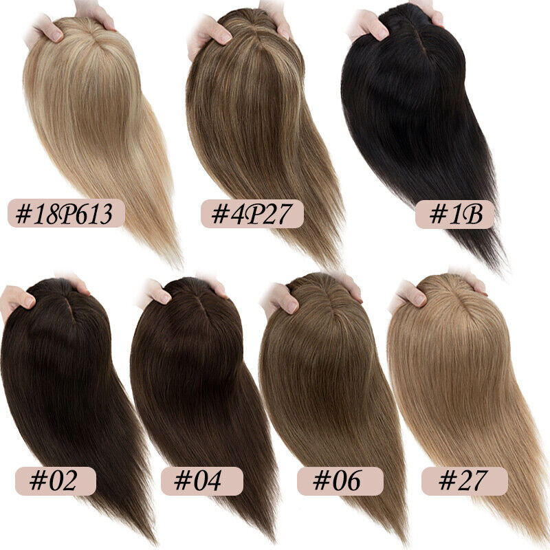여성용 Toupee 실크 베이스 토퍼 클립, 실제 인모 - Seamless Clip In Hair Extensions Human Hair 리뷰 및 가격
