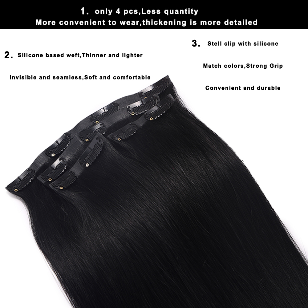 심리스 클립인 헤어 익스텐션 14-22인치 인모 익스텐 - Seamless Clip In Hair Extensions Human Hair 리뷰 및 가격