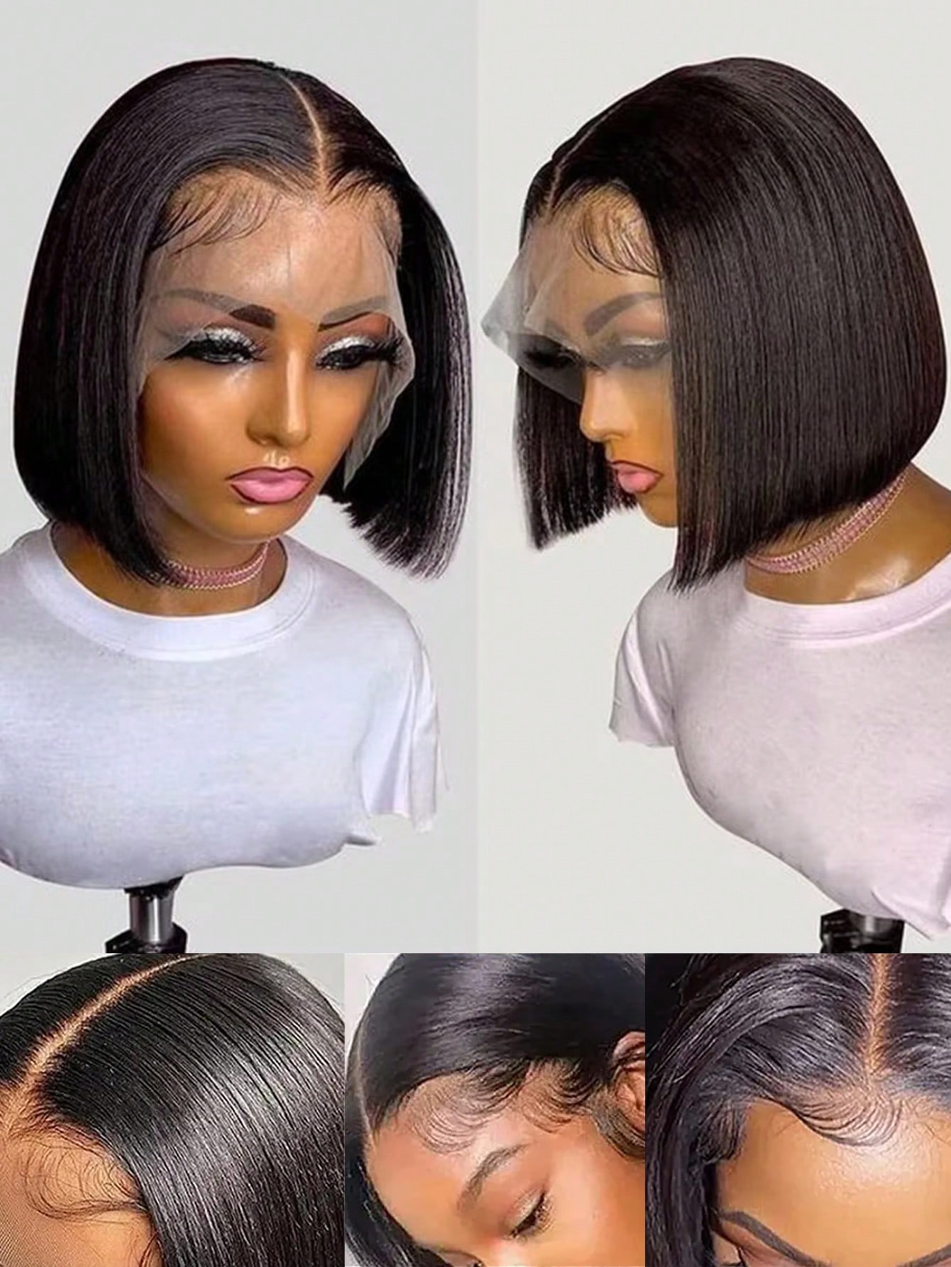 고위크 250% 밀도 13x4 레이스 프론탈 가발, 실 - Pre Parted 13X4 Lace Front Bob Wig 리뷰 및 가격