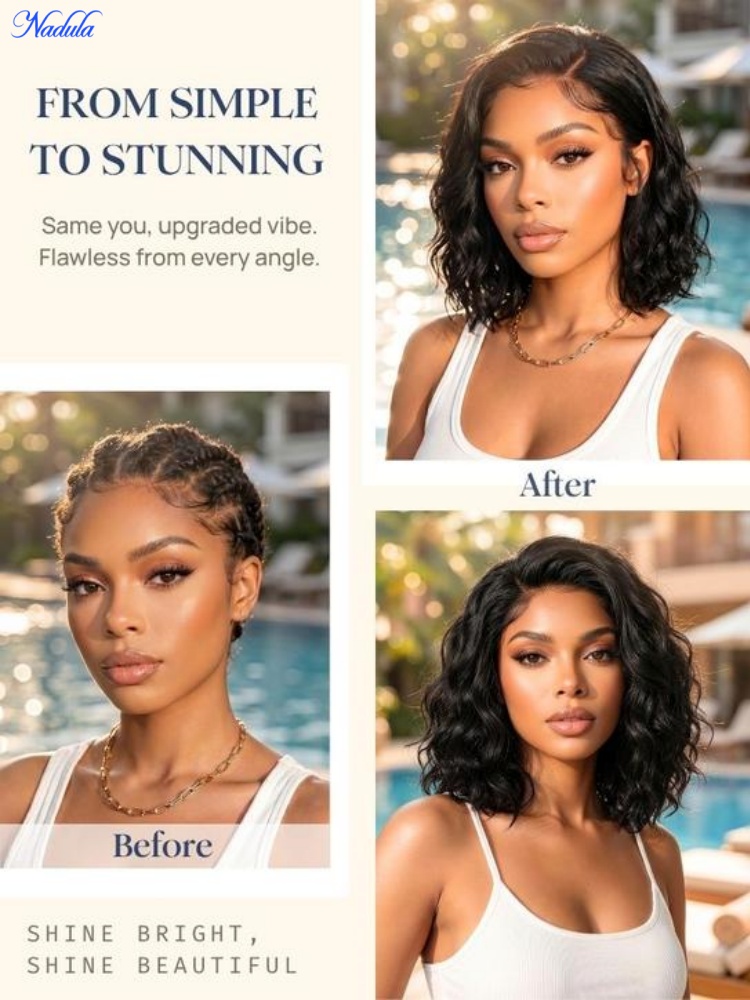 나둘라 13x4 레이스 프론탈 BOB 가발 (베이비 헤 - Pre Parted 13X4 Lace Front Bob Wig 리뷰 및 가격