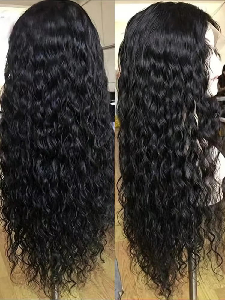 250 밀도 딥 웨이브 4x4 레이스 클로저 인모 가발 - Water Wave Bulk Human Hair For Braiding 리뷰 및 가격