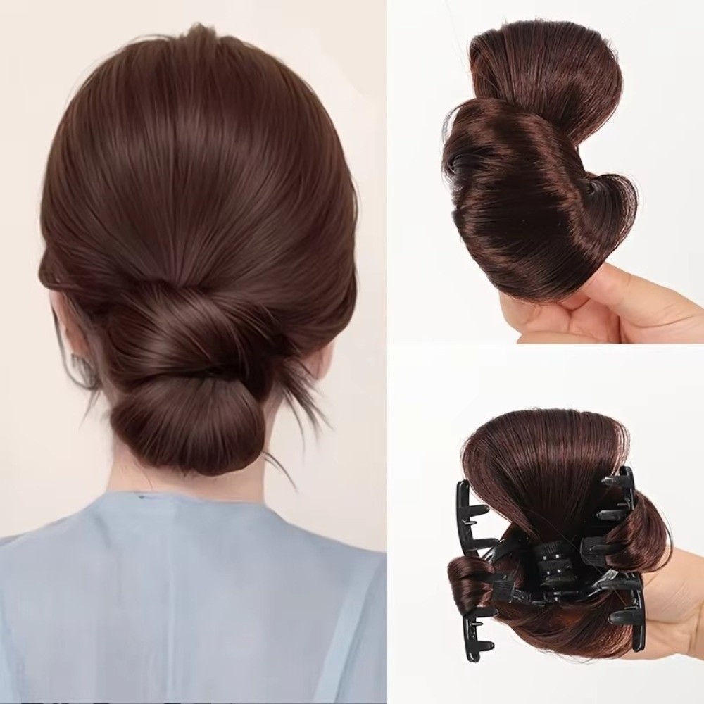 천연 합성 헤어 번 가발 푹신한 질감 자연스러운 룩 포 - Claw Clip Messy Bun Hair Piece 리뷰 및 가격
