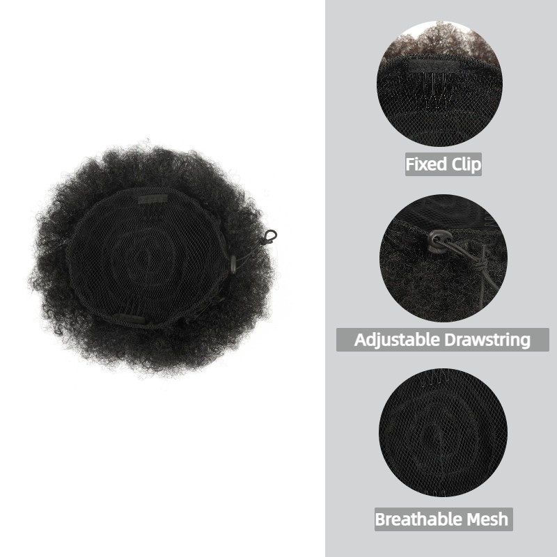 아프로 퍼프 드로스트링 포니테일 익스텐션 곱슬머리 시뇽 - Drawstring Afro Curly Puff Ponytail 리뷰 및 가격