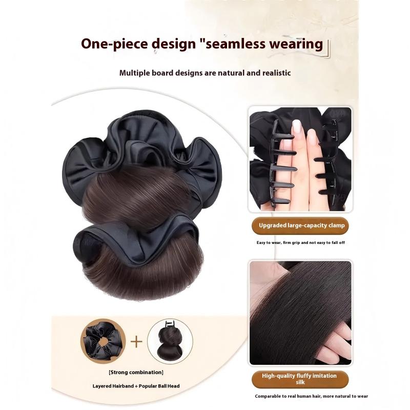여성용 간편한 업두 스타일 합성 클로우 메시 헤어 번, - Claw Clip Messy Bun Hair Piece 리뷰 및 가격