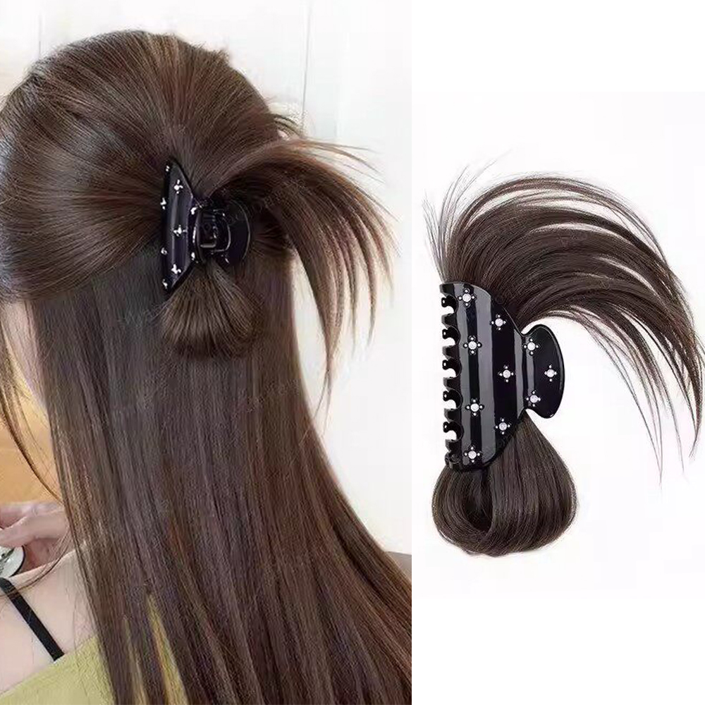 푹신한 메시 번 클로 클립 합성 헤어피스 내열성 시뇽  - Claw Clip Messy Bun Hair Piece 리뷰 및 가격