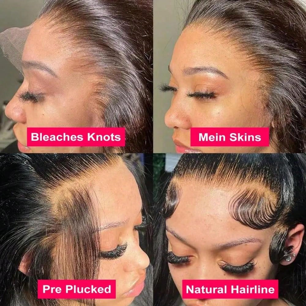 40인치 13x4 투명 스트레이트 레이스 프론트 가발  - Hd Lace Frontal Wig Human Hair Pre Plucked 리뷰 및 가격