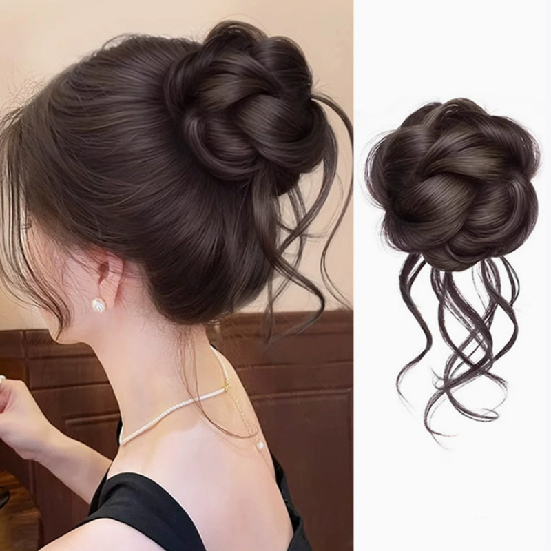 새로운 합성 헤어 번 시뇽, 헝클어진 번 클로 클립 헤 - Claw Clip Messy Bun Hair Piece 리뷰 및 가격