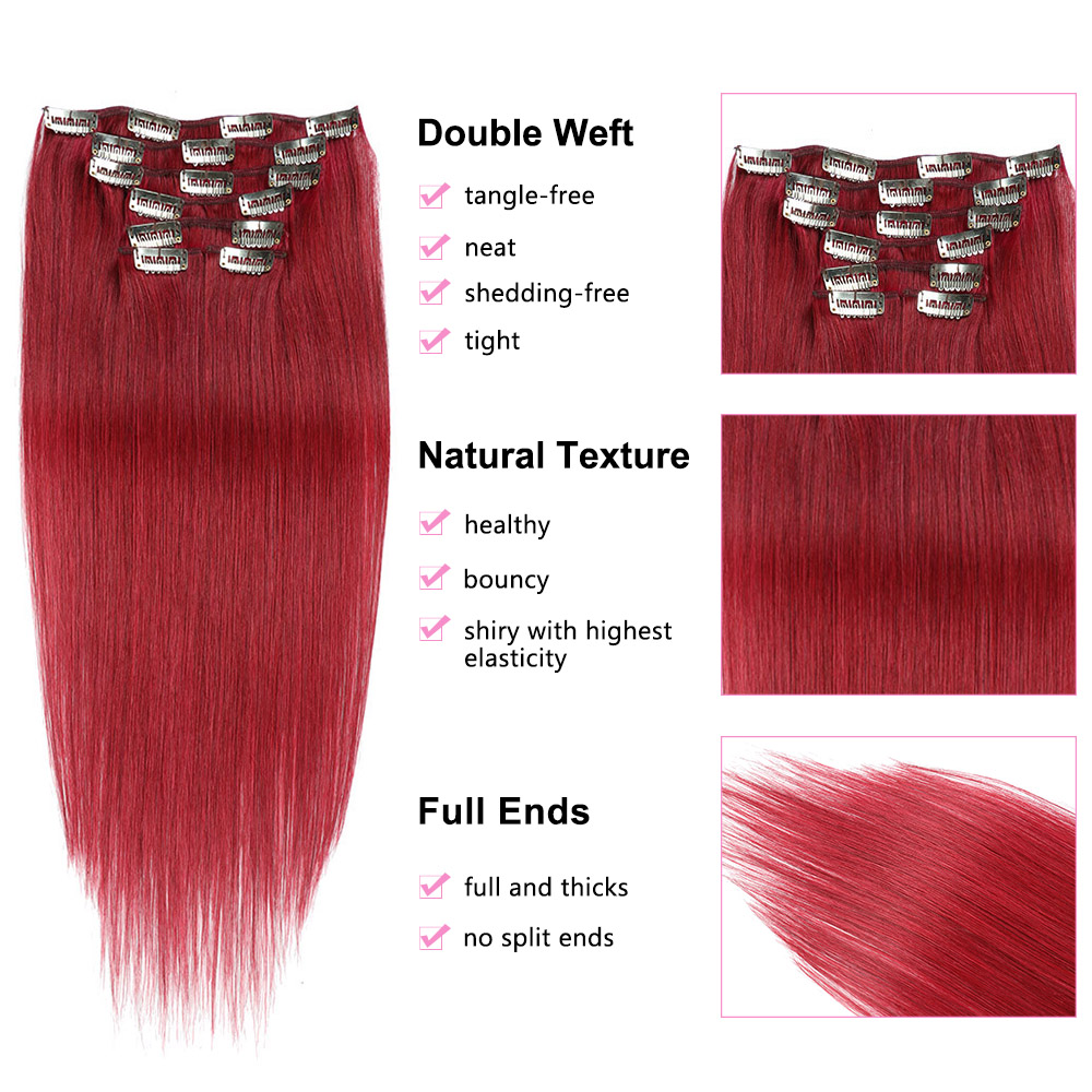 클립 인 헤어 익스텐션, 실제 인모, 익스텐션 클립,  - Seamless Clip In Hair Extensions Human Hair 리뷰 및 가격
