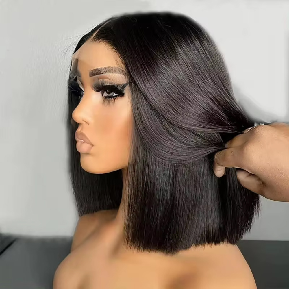 브라질리언 스트레이트 밥 13x4 레이스 프론트 인모  - Pre Parted 13X4 Lace Front Bob Wig 리뷰 및 가격