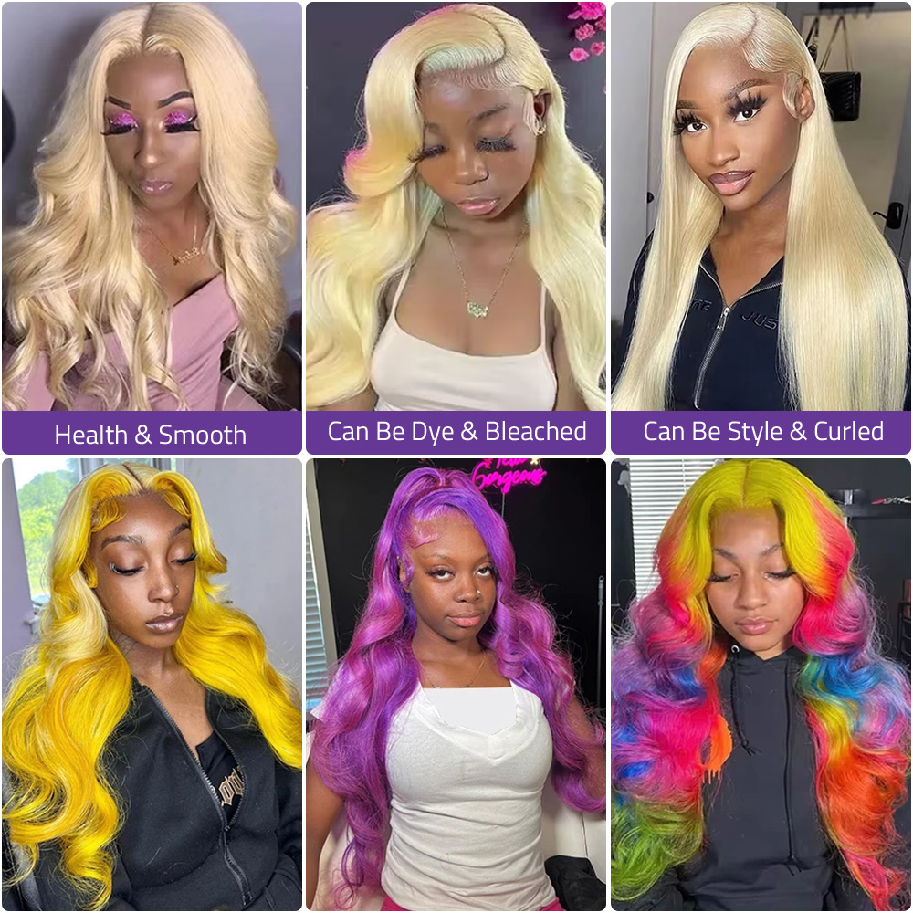 13x4 13x6 HD 투명 레이스 프론탈 가발, 프리 - 613 Blonde Body Wave Lace Front Wig 리뷰 및 가격