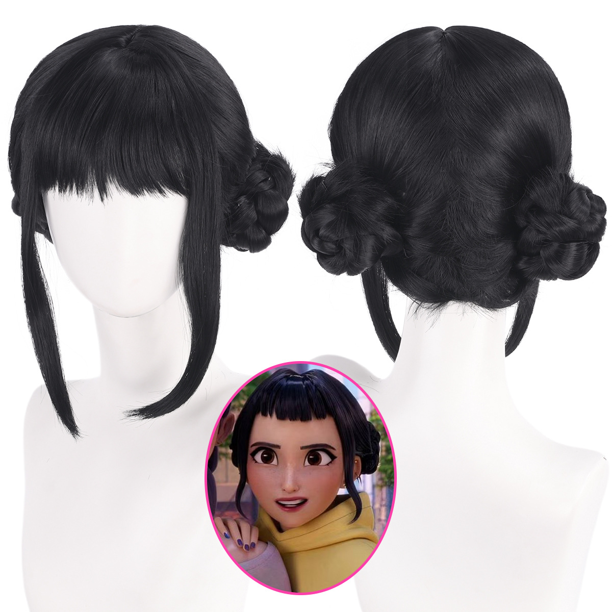 조이 코스프레 가발 33cm 검은 머리 묶음 할로윈 파 - Synthetic Braided Wigs For Black Women 리뷰 및 가격