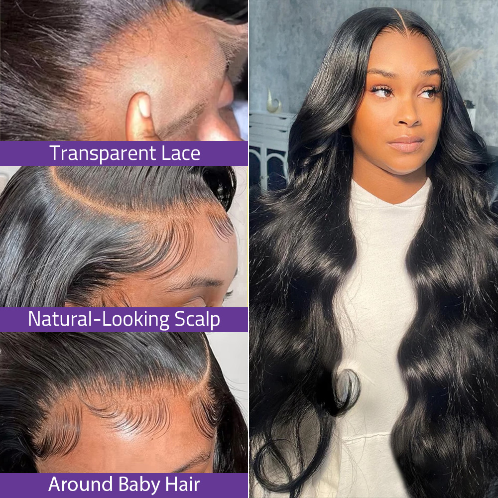 36-46인치 7x6 글루리스 레이스 프론트 바디 웨이 - Hd Lace Frontal Wig Human Hair Pre Plucked 리뷰 및 가격