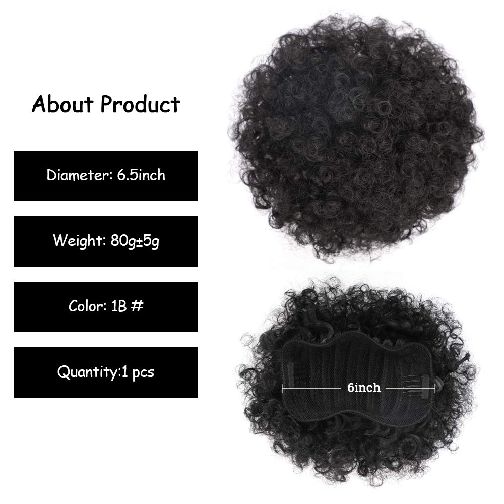 6 인치 아프로 퍼프 Drawstring 포니 테일 합 - Drawstring Afro Curly Puff Ponytail 리뷰 및 가격
