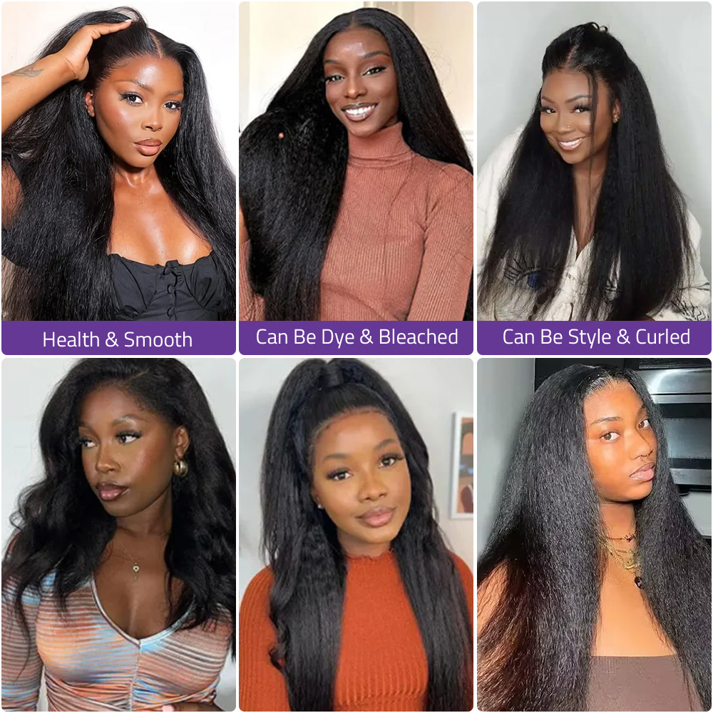킨키 야키 스트레이트 인모 V파트 가발 16-32인치  - Glueless Wear And Go Human Hair Wig 리뷰 및 가격