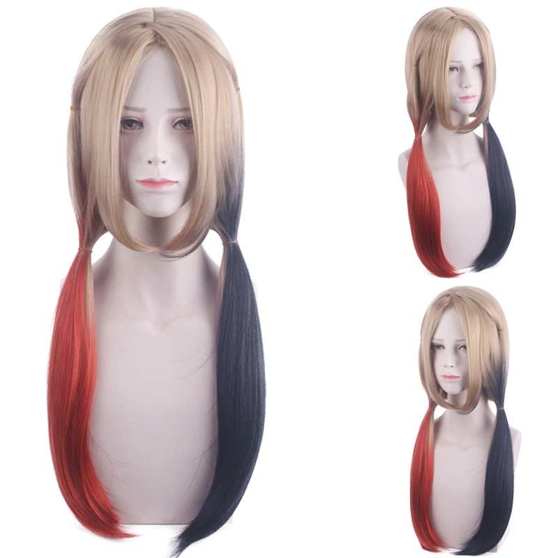 여성 퀸 코스프레 가발 할리 2 포니테일 스타일 레드  - Synthetic Braided Wigs For Black Women 리뷰 및 가격
