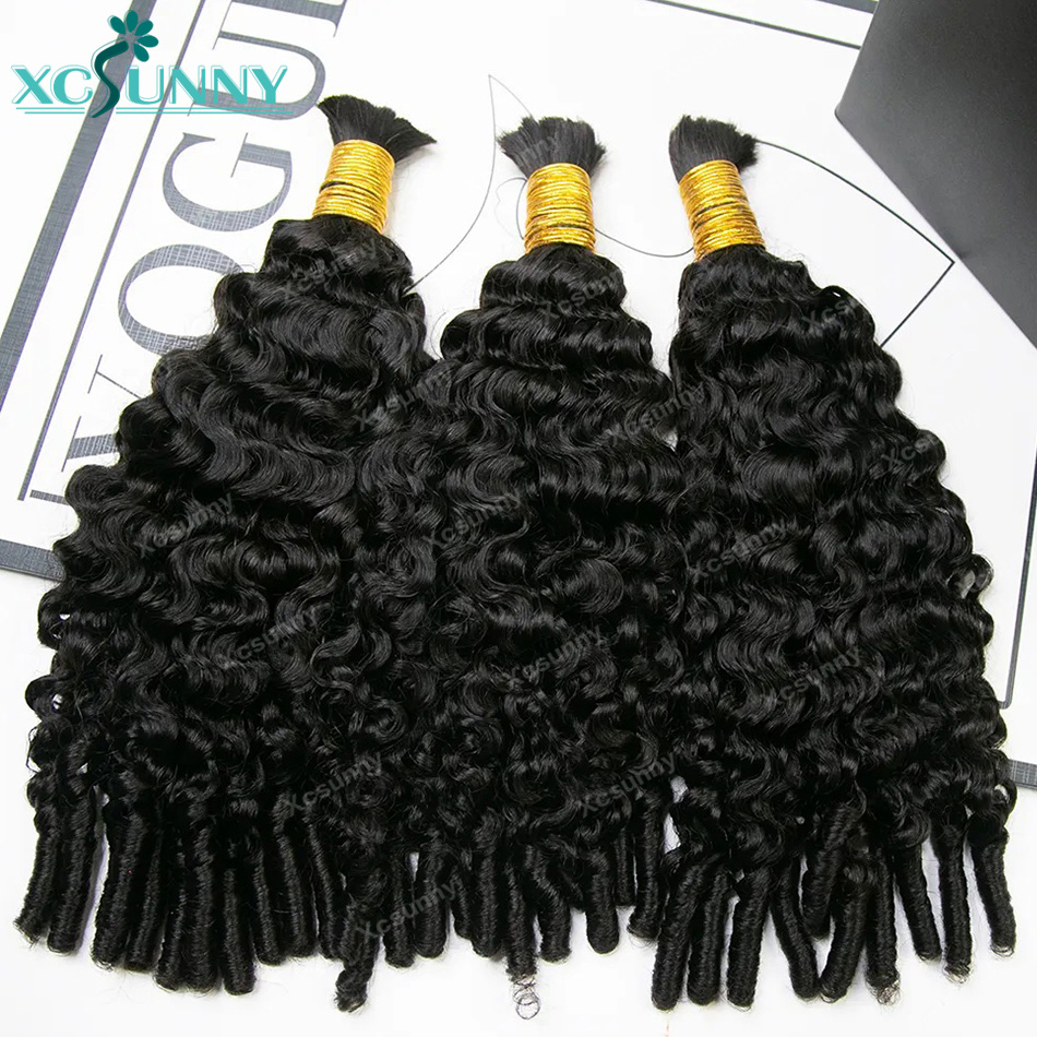 워터 컬리 보헤미안 브레이드 인모 벌크 브레이딩 헤어  - Water Wave Bulk Human Hair For Braiding 리뷰 및 가격