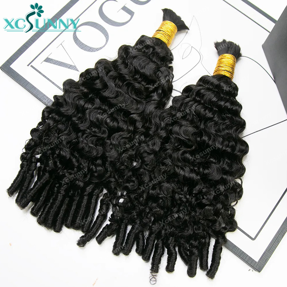 워터 컬리 보헤미안 브레이드 인모 벌크 브레이딩 헤어  - Water Wave Bulk Human Hair For Braiding 리뷰 및 가격