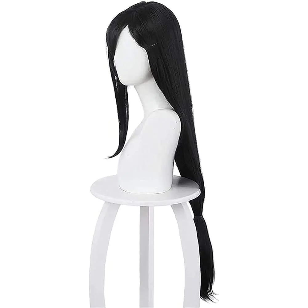 티파 록하트 코스프레 가발 애니메이션 롱 블랙 스트레이 - Synthetic Braided Wigs For Black Women 리뷰 및 가격