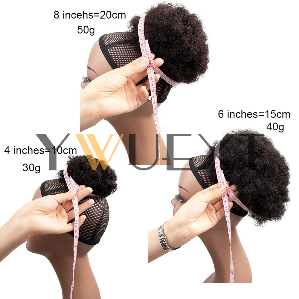 아프로 퍼프 드로스트링 포니테일 리얼 인모 헤어 익스텐 - Drawstring Afro Curly Puff Ponytail 리뷰 및 가격