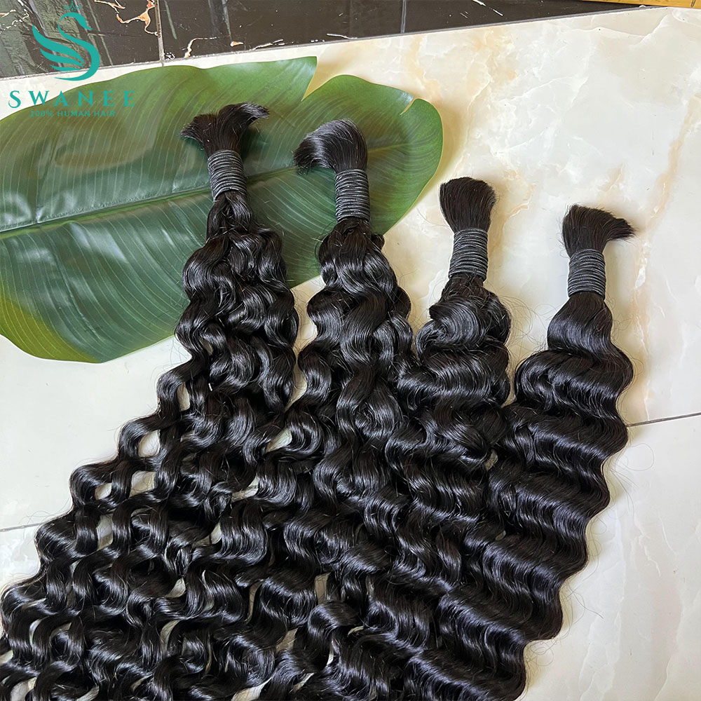 워터 웨이브 100% 인모 벌크, 보헤미안 브레이딩용  - Water Wave Bulk Human Hair For Braiding 리뷰 및 가격