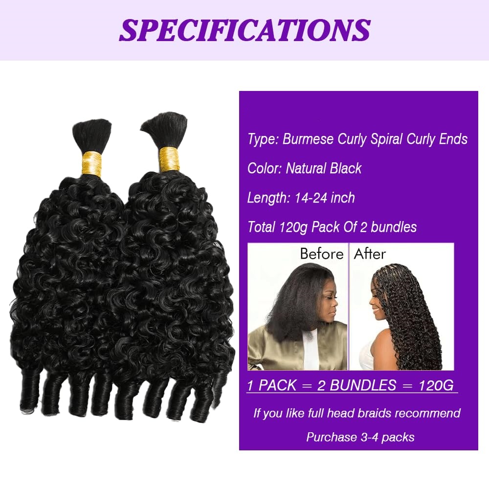 12A 인모 붙임머리용 보헤미안 브레이드 버마 곱슬 스 - Water Wave Bulk Human Hair For Braiding 리뷰 및 가격