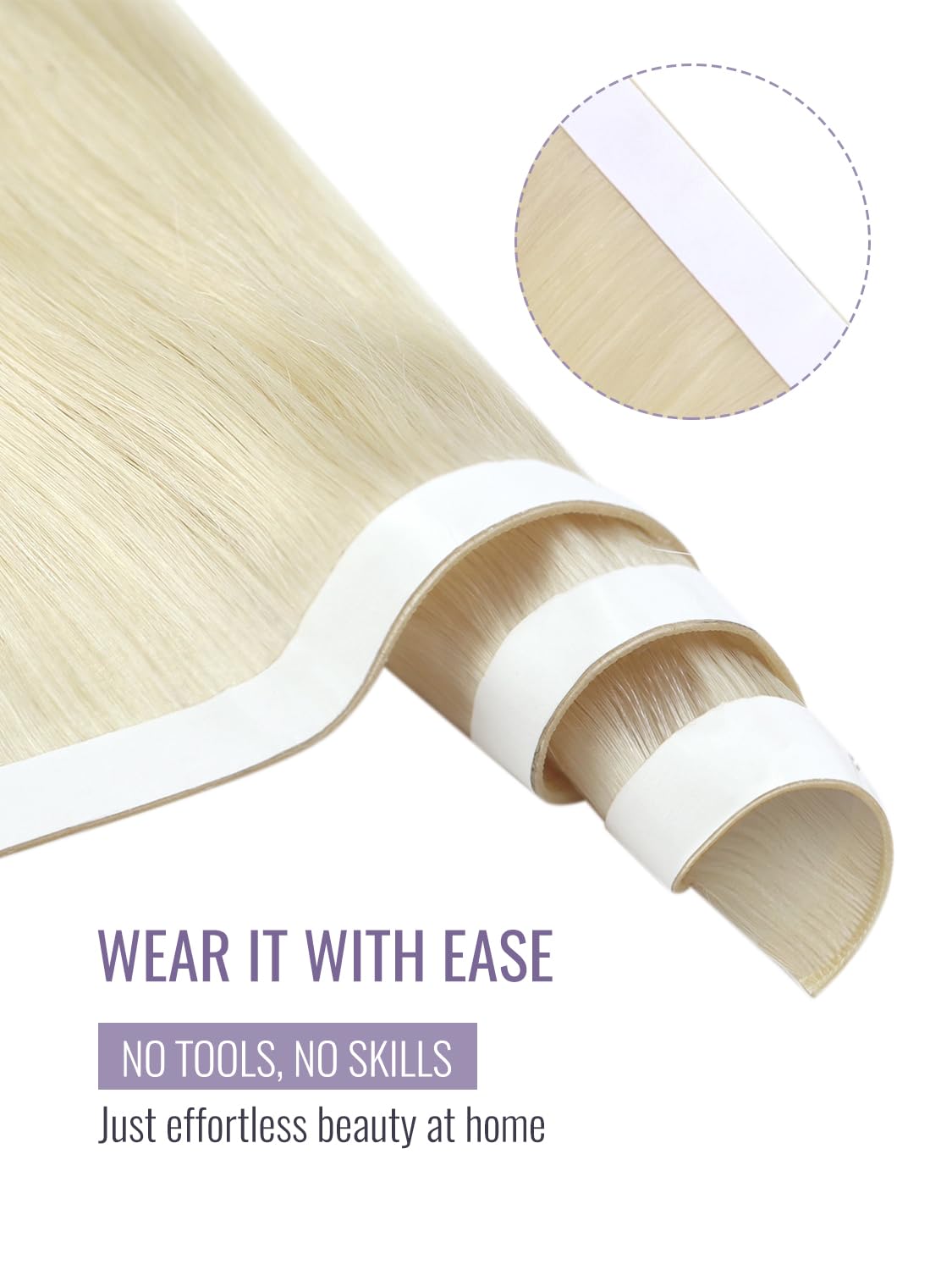 모레수 테이프 인 웨프트 헤어 익스텐션 지니어스 웨프트 - Invisible Tape In Extensions Real Hair 리뷰 및 가격