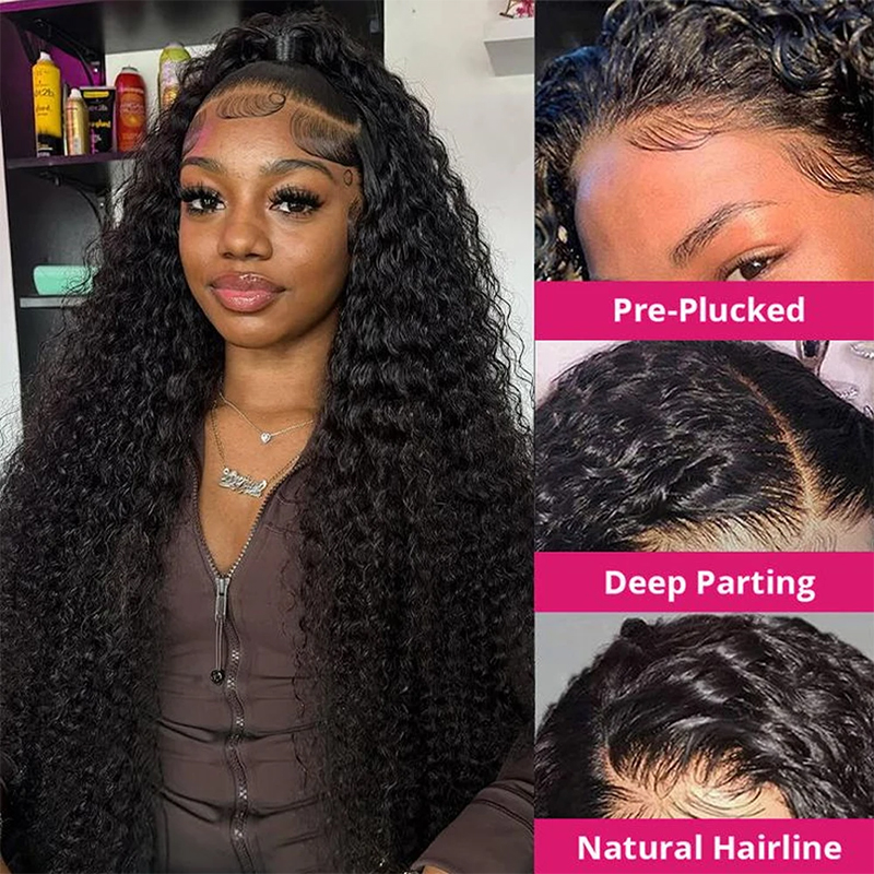 딥 웨이브 인모 가발 13X6 HD 레이스 프론탈 가발 - Lace Front Wigs 리뷰 및 가격