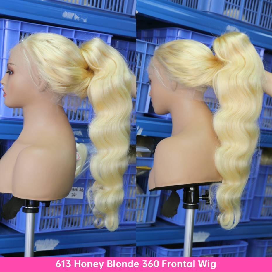 플래티넘 블론드 613 HD 13x6 레이스 프론트 가 - 613 Blonde Body Wave Lace Front Wig 리뷰 및 가격