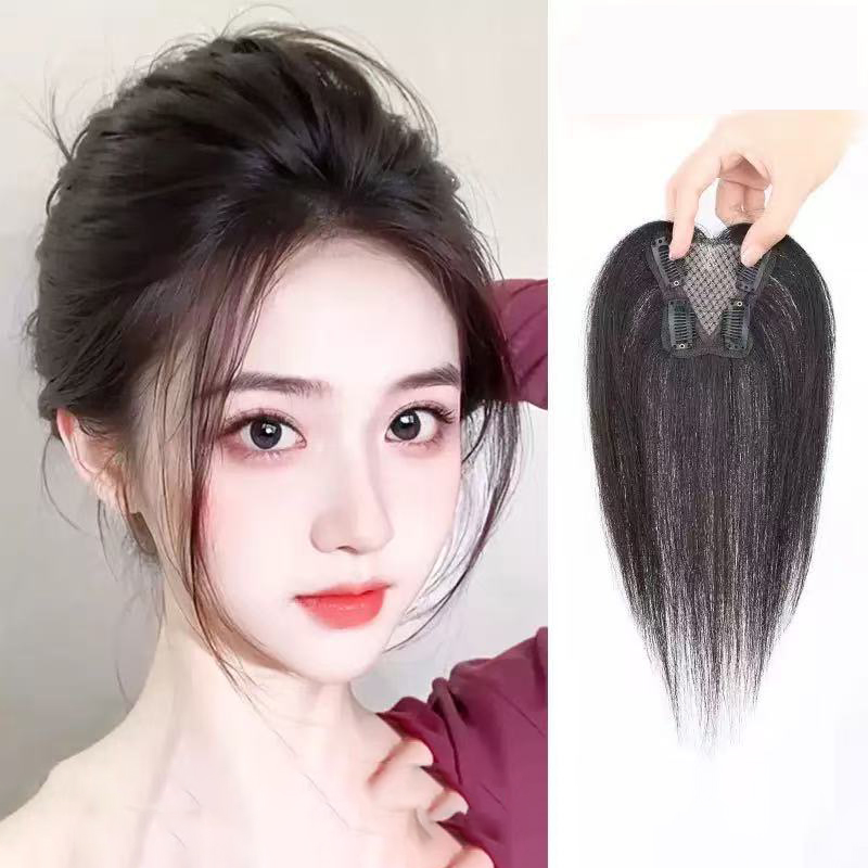 통기성 좋은 탑 헤어 리페어 인모 헤어피스, 4개의 클 - Seamless Clip In Hair Extensions Human Hair 리뷰 및 가격