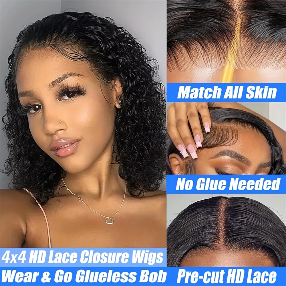 250 밀도 워터 딥 웨이브 인모 가발 착용하기 쉬운  - Pre Parted 13X4 Lace Front Bob Wig 리뷰 및 가격