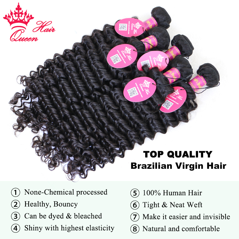 Top Quality Hair Bundles With  - Deep Wave 3 Bundles With Closure 리뷰 및 가격