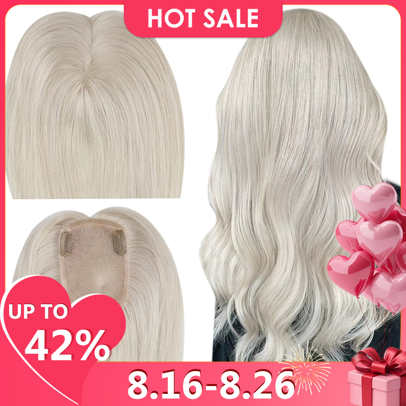 Ugeat 헤어 토퍼 자연 인간의 머리카락 금발 모노베 - Invisible Tape In Extensions Real Hair 리뷰 및 가격