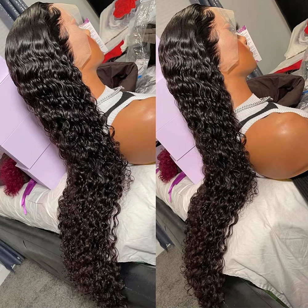 42인치 브라질산 버진 생인모 제리 곱슬 웨이브 13x - Human Hair Wigs 리뷰 및 가격