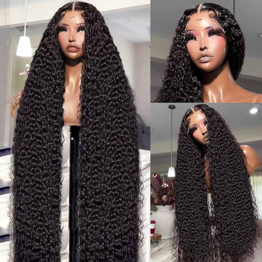 42인치 브라질산 버진 생인모 제리 곱슬 웨이브 13x - Human Hair Wigs 리뷰 및 가격