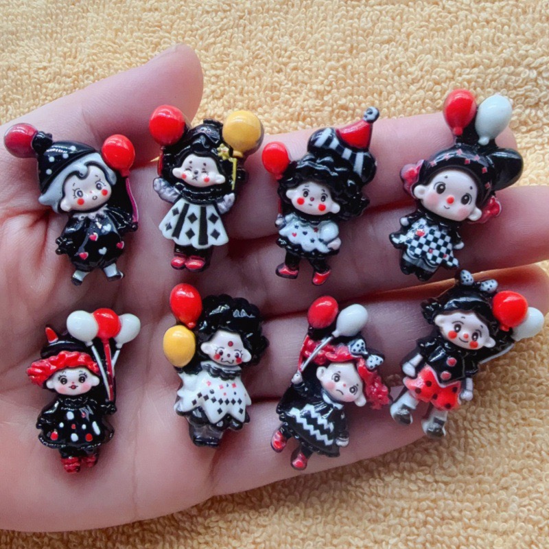 12개 조커 풍선 어린이용 재미있는 수제 DIY 크림  - Hair Clips 리뷰 및 가격